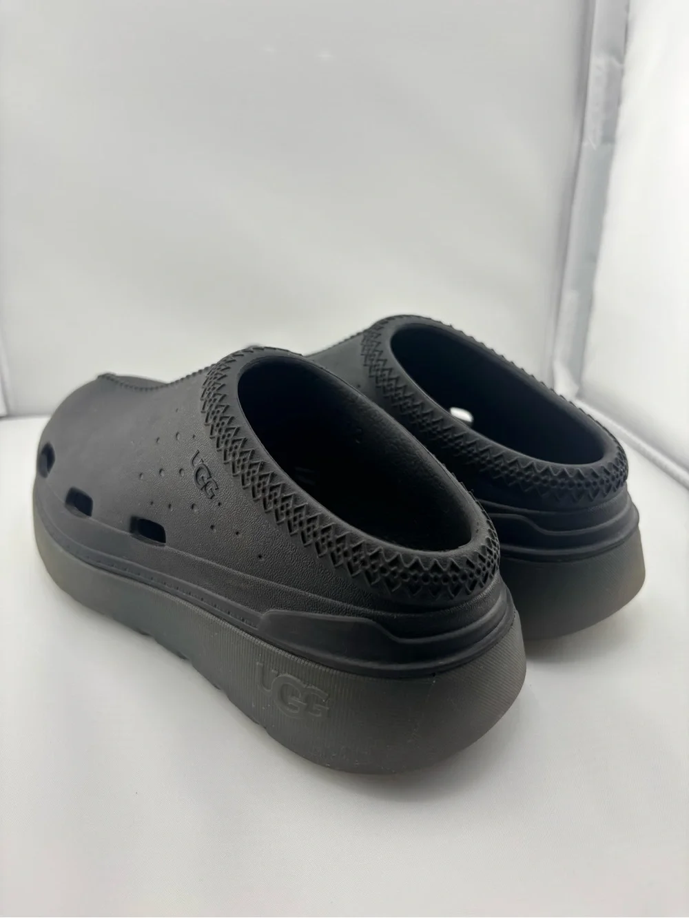 UGG Black Slip-On Foam Clogs